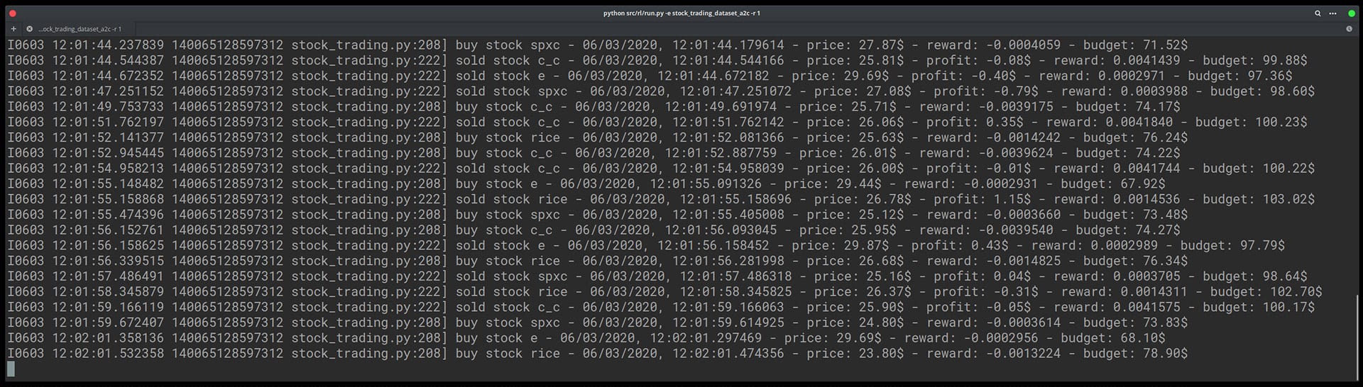 Der Netrai Server ist das Herzstück von unserem Projekt, er beinhaltet die sogenannten AI Runner, welche mithilfe von Reinforcement Learning Aktien kaufen bzw. verkaufen.
